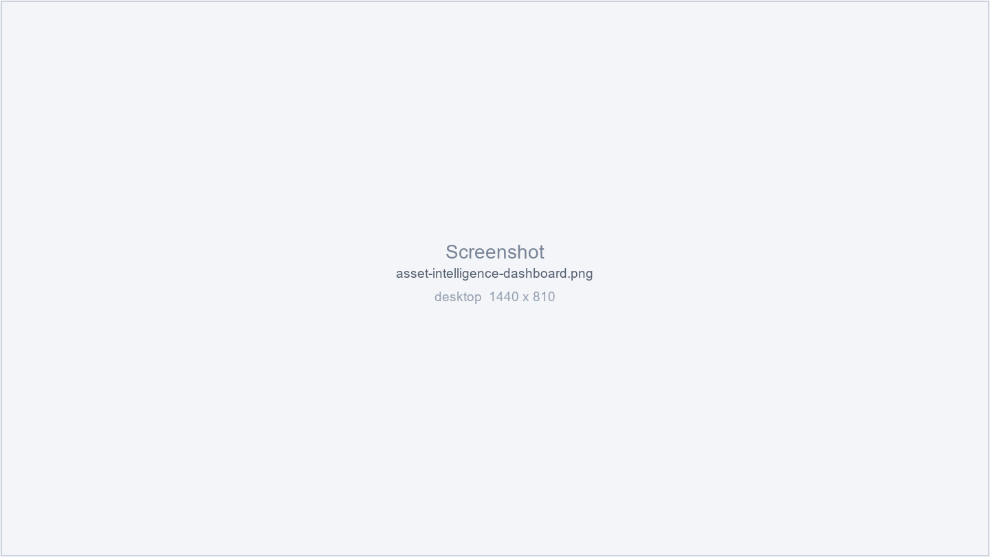 The asset manager dashboard