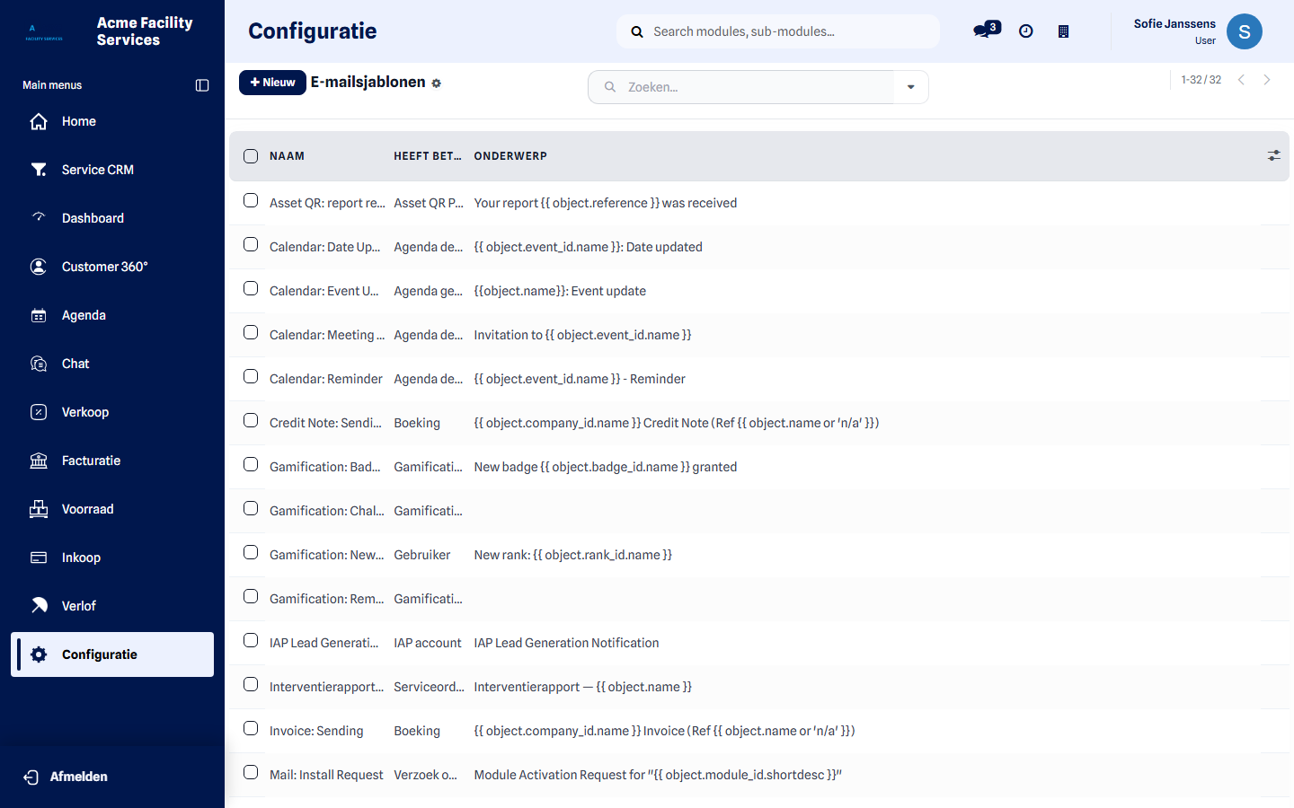 Email templates