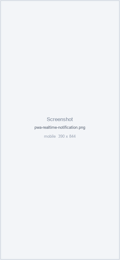 A notification of a new job